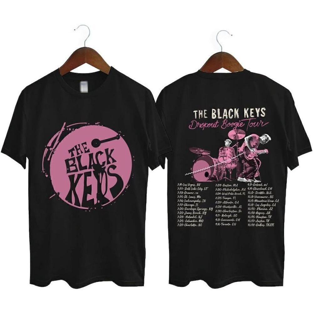 Black Keys Dropout Boogie Tour 2022 2 Sided Unisex T-Shirt
